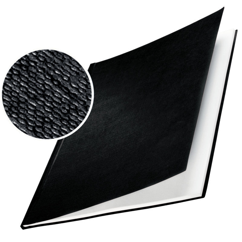 10 Buchbindemappen Hard Cover, 176-210 Blätter 80g/m² A4 21mm, Schwarz