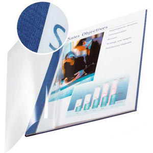 10 Buchbindemappen SoftCover A4, 7 mm 36-70 Blätter 80g/m², Blau