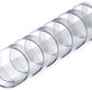 100 Plastikbinderücken 21 Ringe 8mm transparent