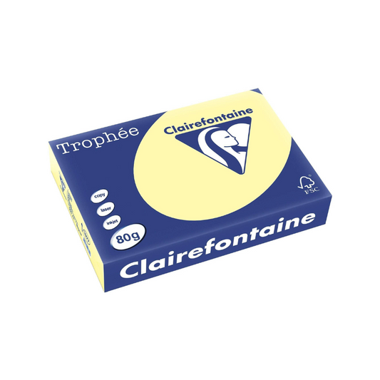 Clairefontaine Trophée 1977C, A4, 80 g/m² - Gelb